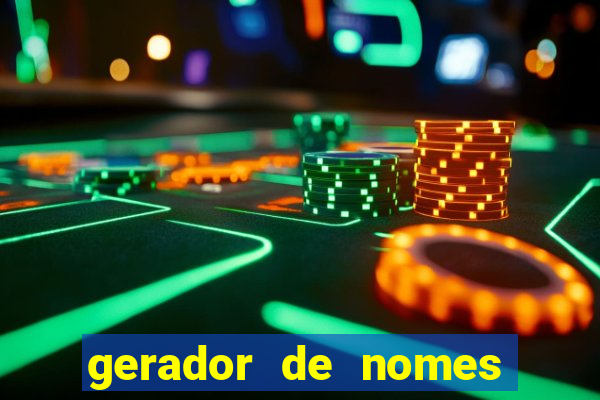 gerador de nomes para jogos